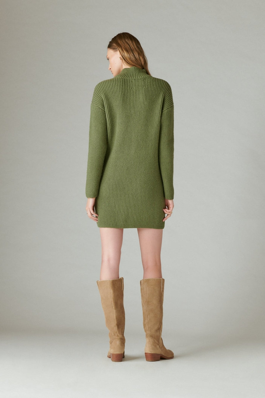 Lucky Brand mock neck sweater dress