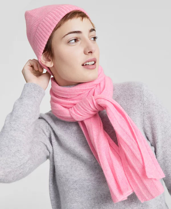 Charter Club Ribbed 100% Cashmere Scarf
