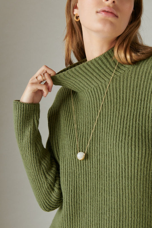 Lucky Brand mock neck sweater dress