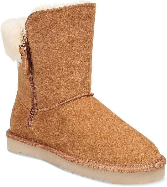 Style & Co. Women's Maevee Faux Fur Lined Ankle Winter & Snow Boots