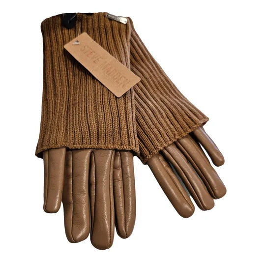 Steve Madden Women's Mixed-Media Gloves