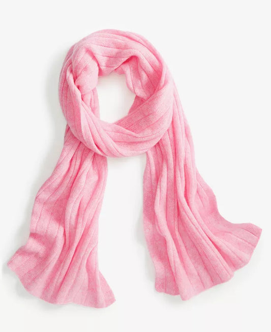 Charter Club Ribbed 100% Cashmere Scarf