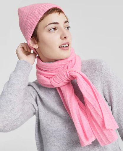 Charter Club Ribbed 100% Cashmere Scarf