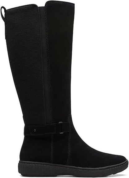 Clarks Caroline Style Black Suede
