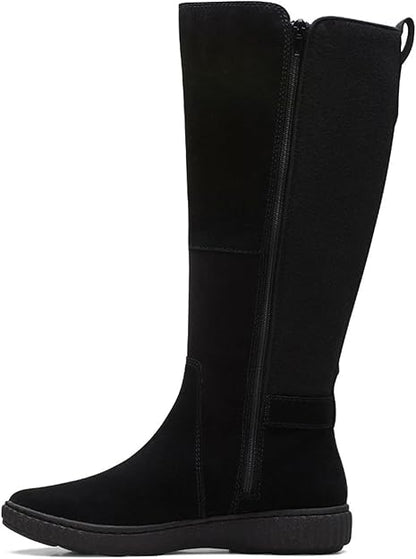 Clarks Caroline Style Black Suede