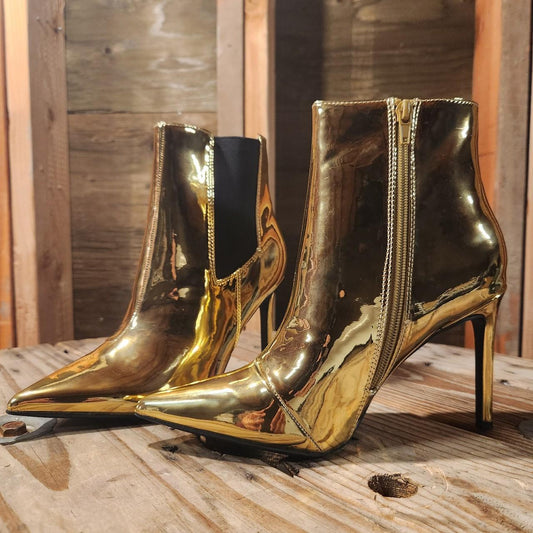 I.N.C Gold Ankle Boot