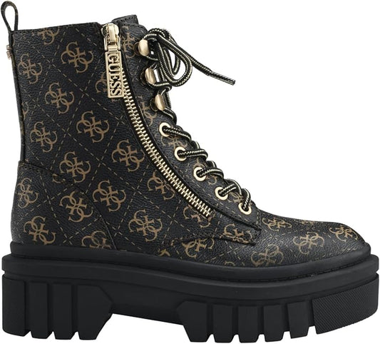 Guess Ferina Lace up, side zip boot