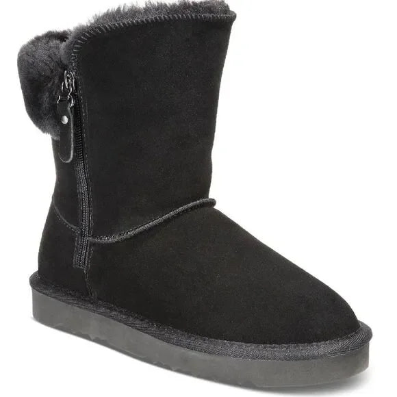 Style & Co Black Cozy Winter Boots