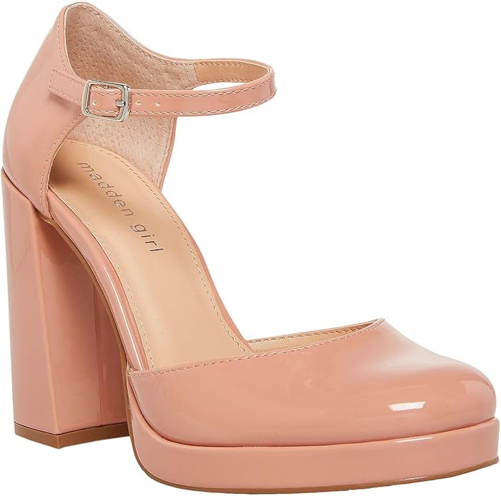 Madden Girl Patten Leather Blush Pink Mary Jane