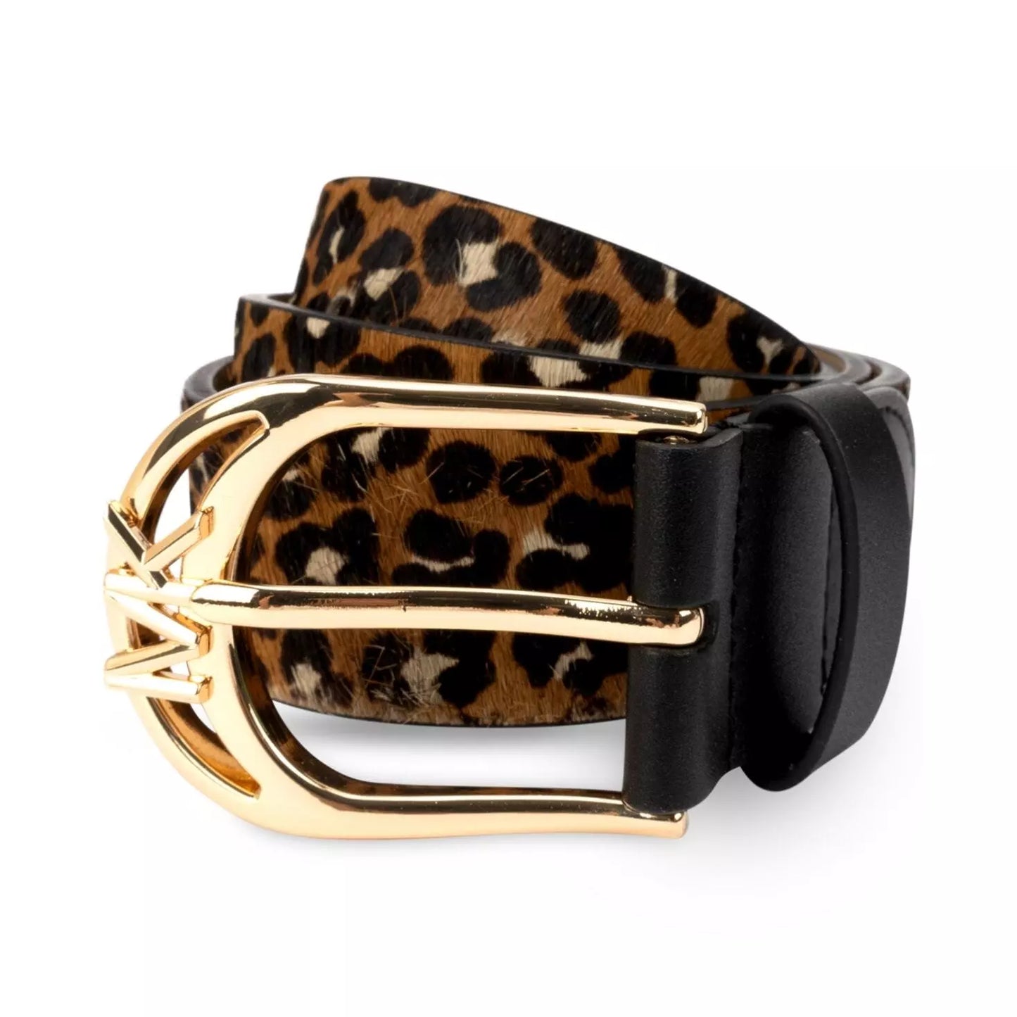 Michael Kors Women's Cheetah-Print Haircalf Belt