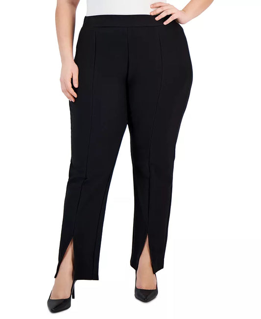 Michael Kors Plus Size High Rise Split-Hem Leggings