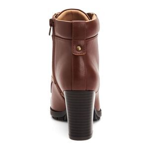 Style & Co Chunky Heel Ankle Boot In Cognac