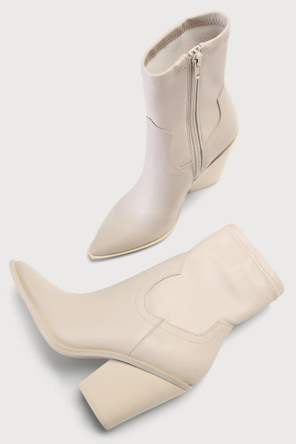 Womens Steve Madden Thorn Leather Mid-Calf Boot